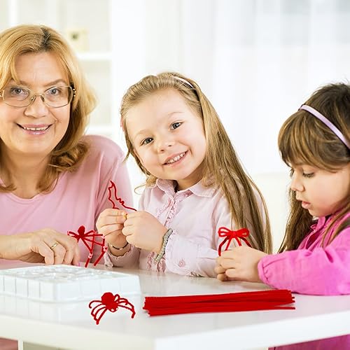 Vista 36 de Caydo 200 piezas de limpiapipas negras de Halloween, tallos de felpilla a granel para niños, manualidades, manualidades creativas y decoración