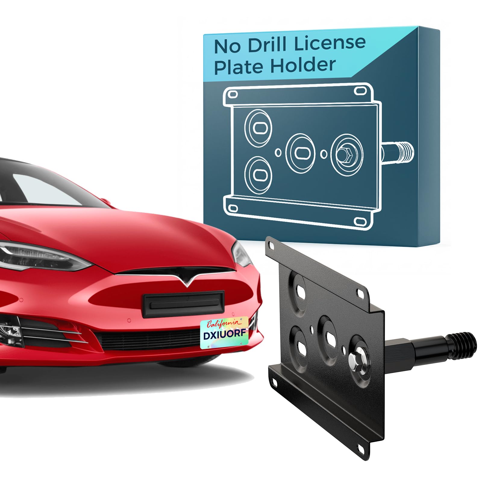 Photo 1 of DXIUORF No Drill Front License Plate Bracket for Tesla Model 3/Y