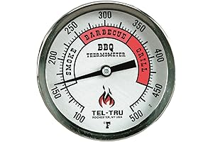 3 Inch Zoned Aluminum Dial BQ300 True BBQ Thermometer