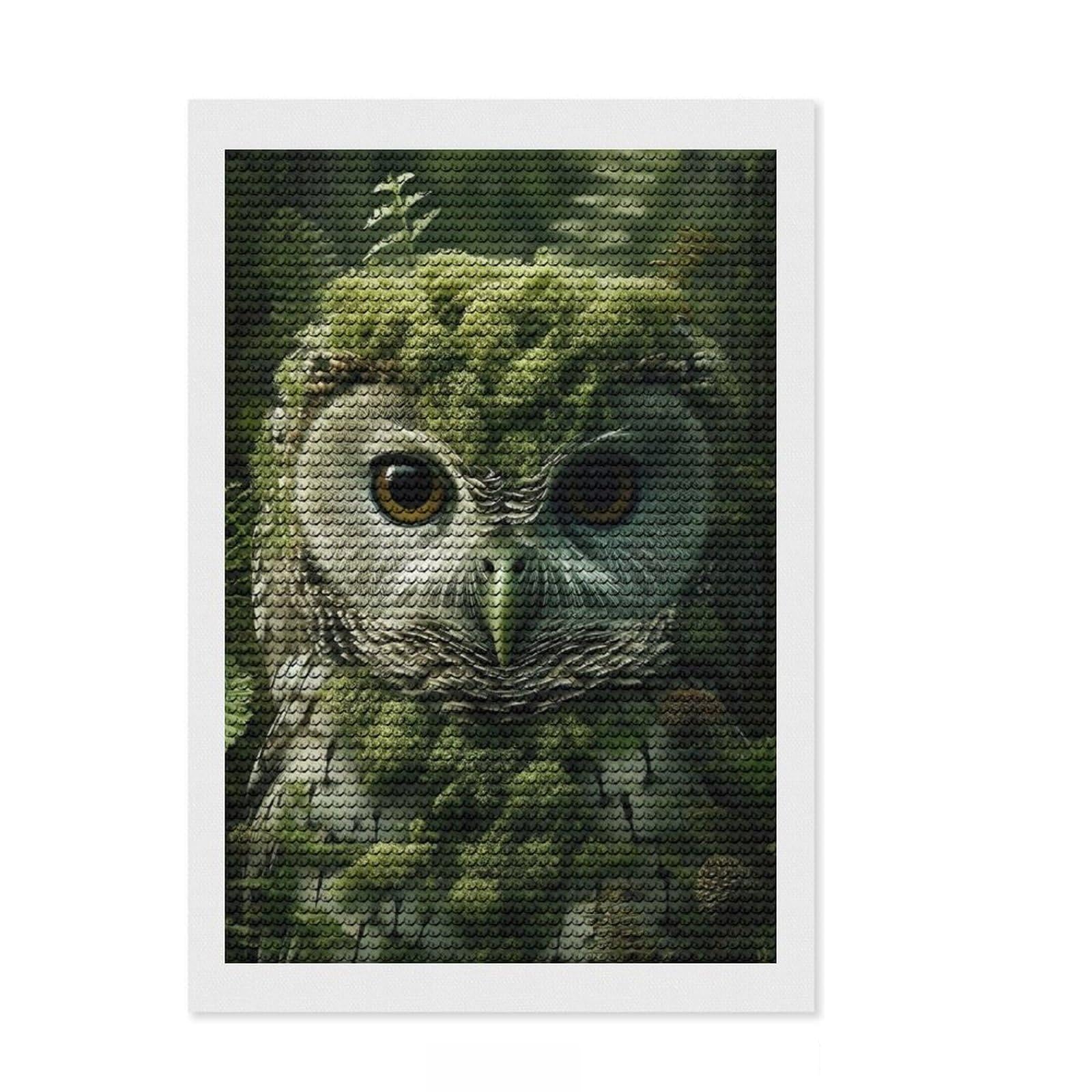 Junmoney Forest Guardian Diamond Art Canvas 8"x12", Birthday Gift, for Adults, Creative Leisure Activity, Aesthetic Room Decor