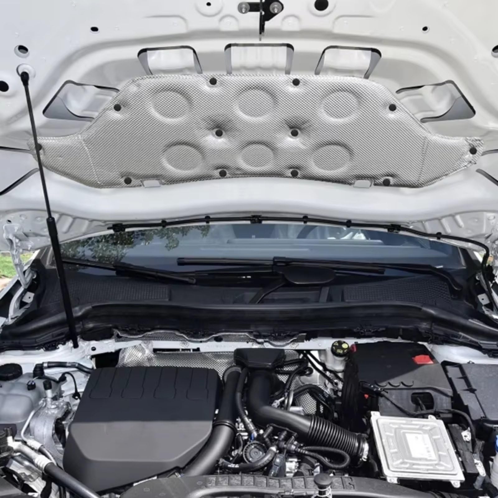 Dämmung Haube Auto Zubehör Haube Motor Schalldichte Wärmedämmung Baumwolle Pad Kompatibel Mit Toyota Für RAV4 2013 2014 2015 2016 2017(Style B)