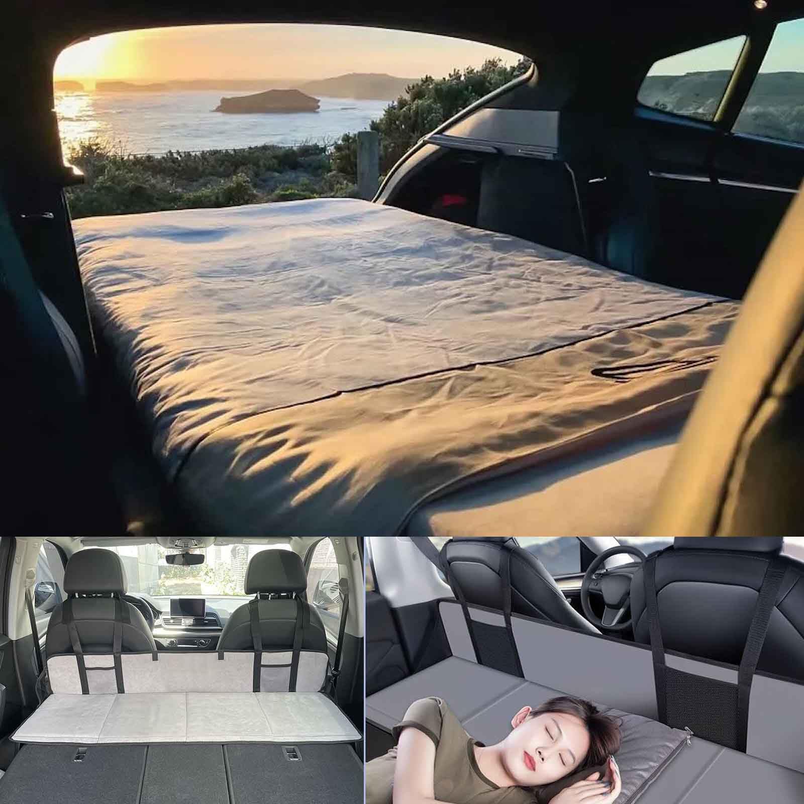 Essentiels de camping pour voiture, augmente l'espace dans le coffre, pour voiture, camping et voyage, compatible avec Tesla Y/3, SUV avec chargement plat comme RAV4, CRV, X-Trail, Outback, Highlander