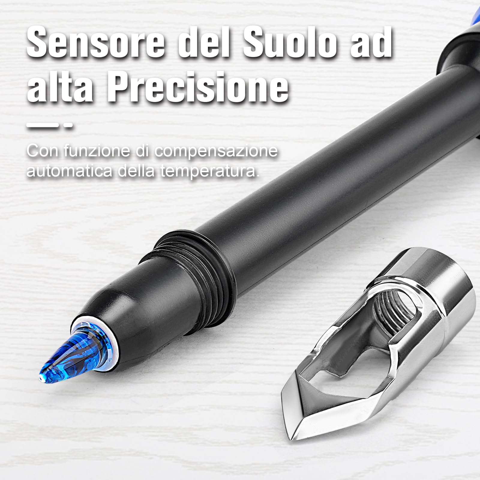 UIUZMAR Misuratore pH del Suolo 2 in 1, pH Terreno Tester per Piante, Kit per Test pH del Suolo e Acqua Strumento Professionale Misurazione pH Terreni per Idroponica