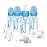 Dr. Browns Natural Flow Anti-Colic Options+ Narrow Breast to Bottle Pump & Store Feeding Set with Slow Flow Nipples, Baby Bottle Travel Caps and 100% Silicone HappyPaci One-Piece Pacifier, Blue