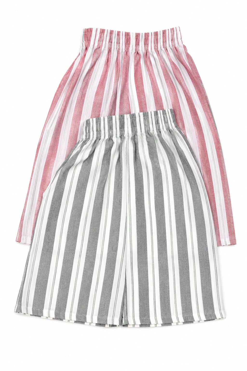Cotton Striped Shorts for Men, Elastic Waist, Casual Lounge Wear, Breathable, Multicolour Combo Pack-image-47