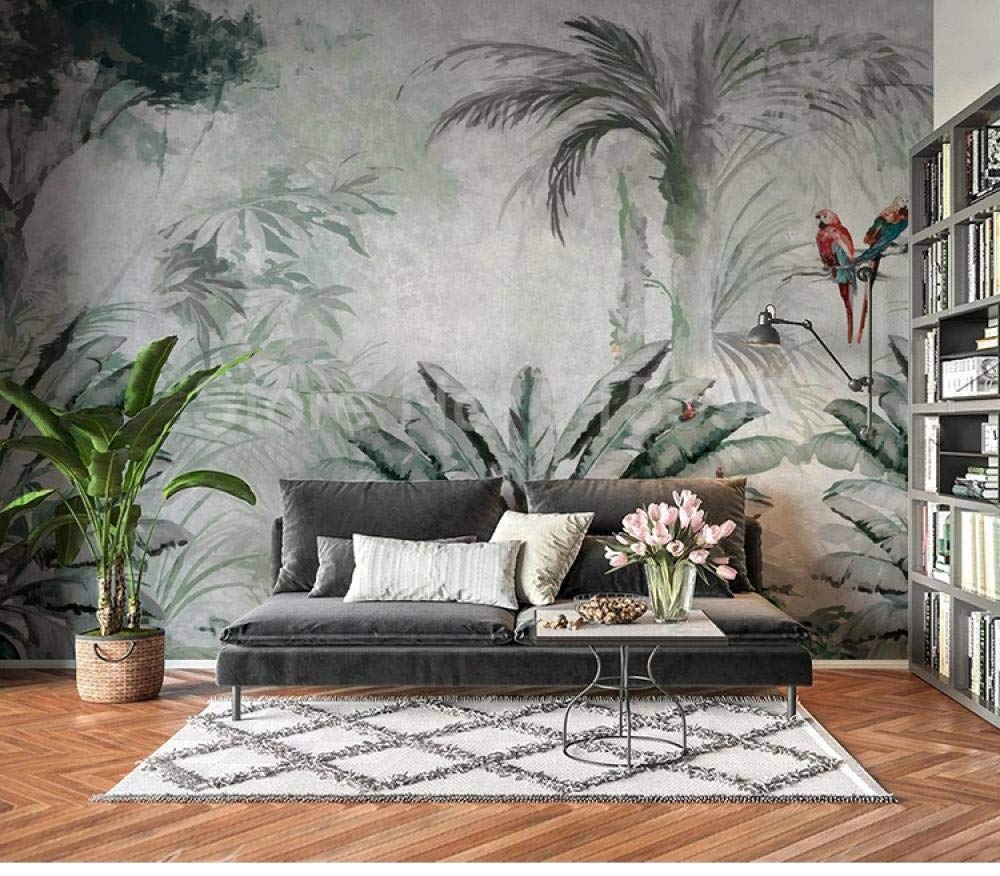 Plante tropicale feuille de bananier pour transformer un mur blanc triste en salon jungle