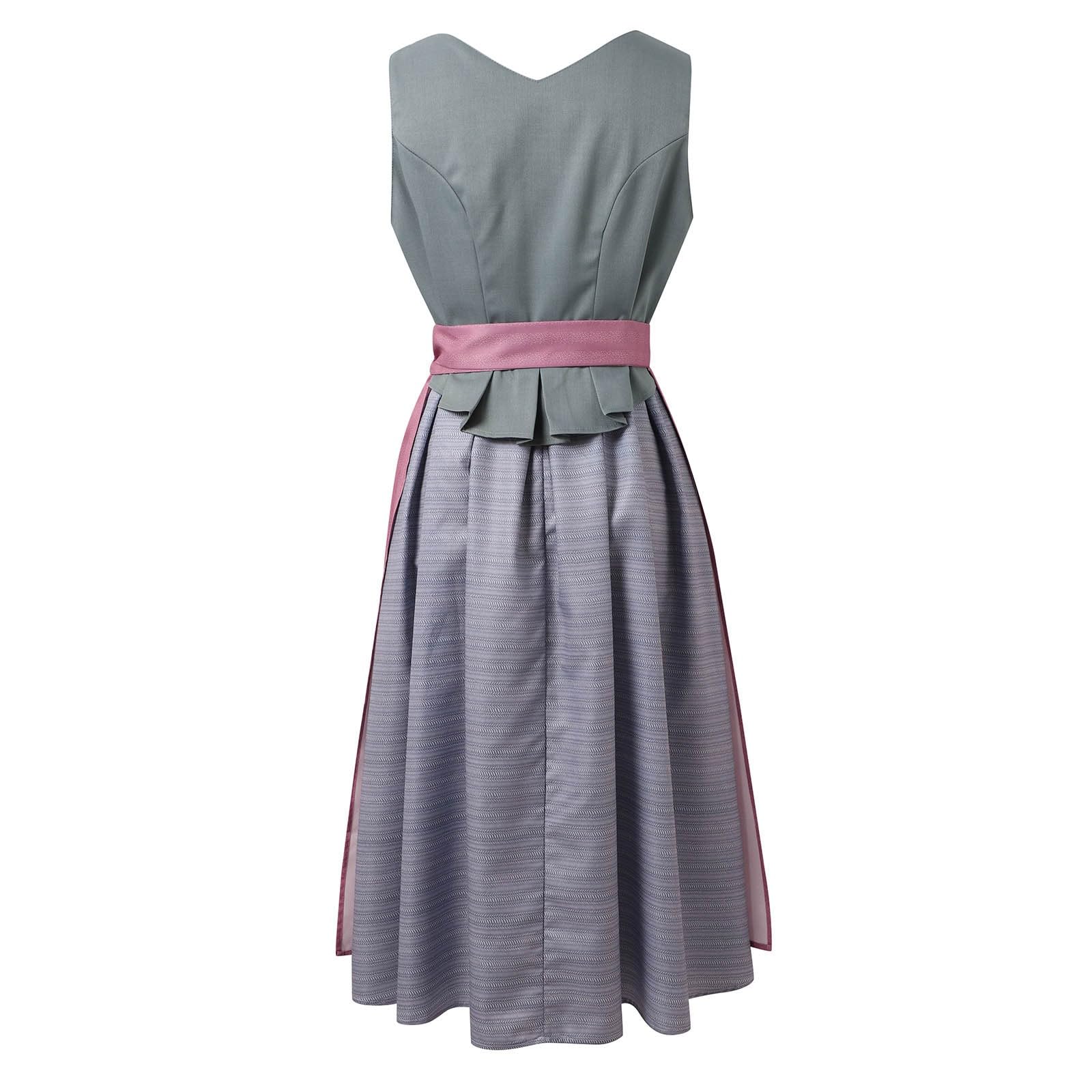 Dirndlkleid Damen Dirndl Midi Trachtenkleid Oktoberfest Trachtenmode Trachtenrock Cocktailkleid Spitze Kleider Partykleid Dirndlschürze Dirndlbluse Mittelalterliche Cosplay Halloween Besondere Anlässe