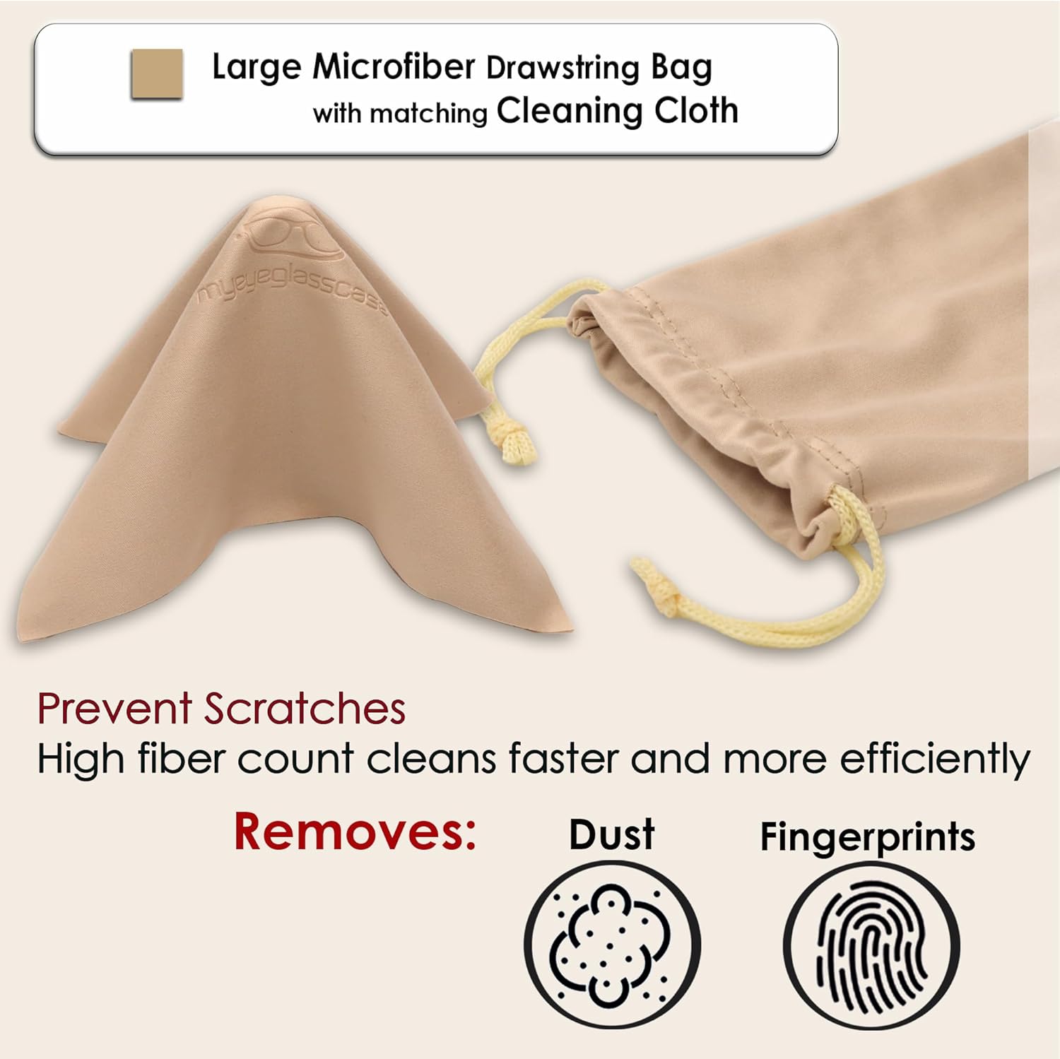 Double Eyeglass Case | Semi Soft Faux Leather Zipper Glasses Pouch - Chic Dual Durable Sunglass Case - Image 6