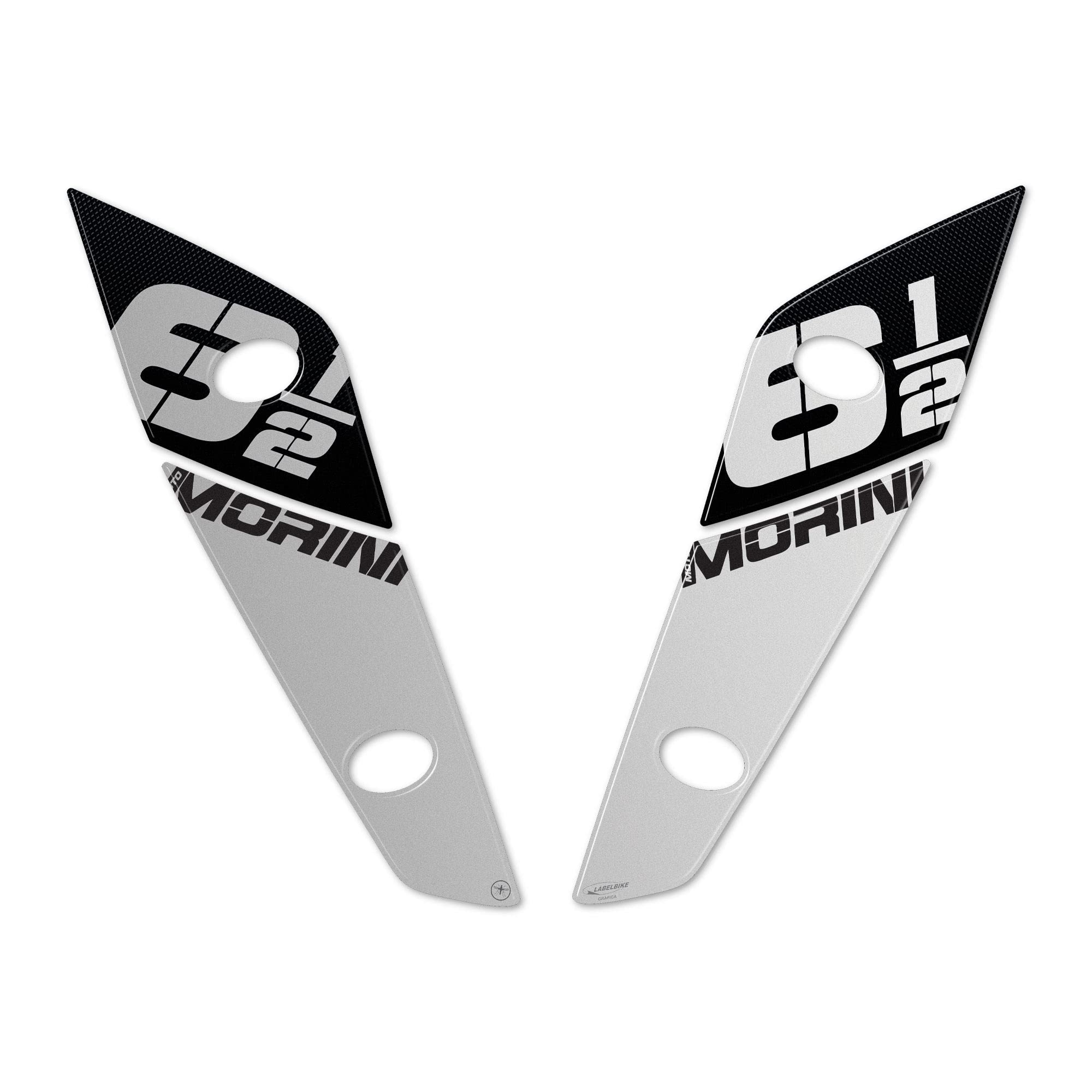 Resin Bike Adesivo Moto 3D Per Moto Morini SEIEMMEZZO - Protezione Serbatoio Anti Graffio