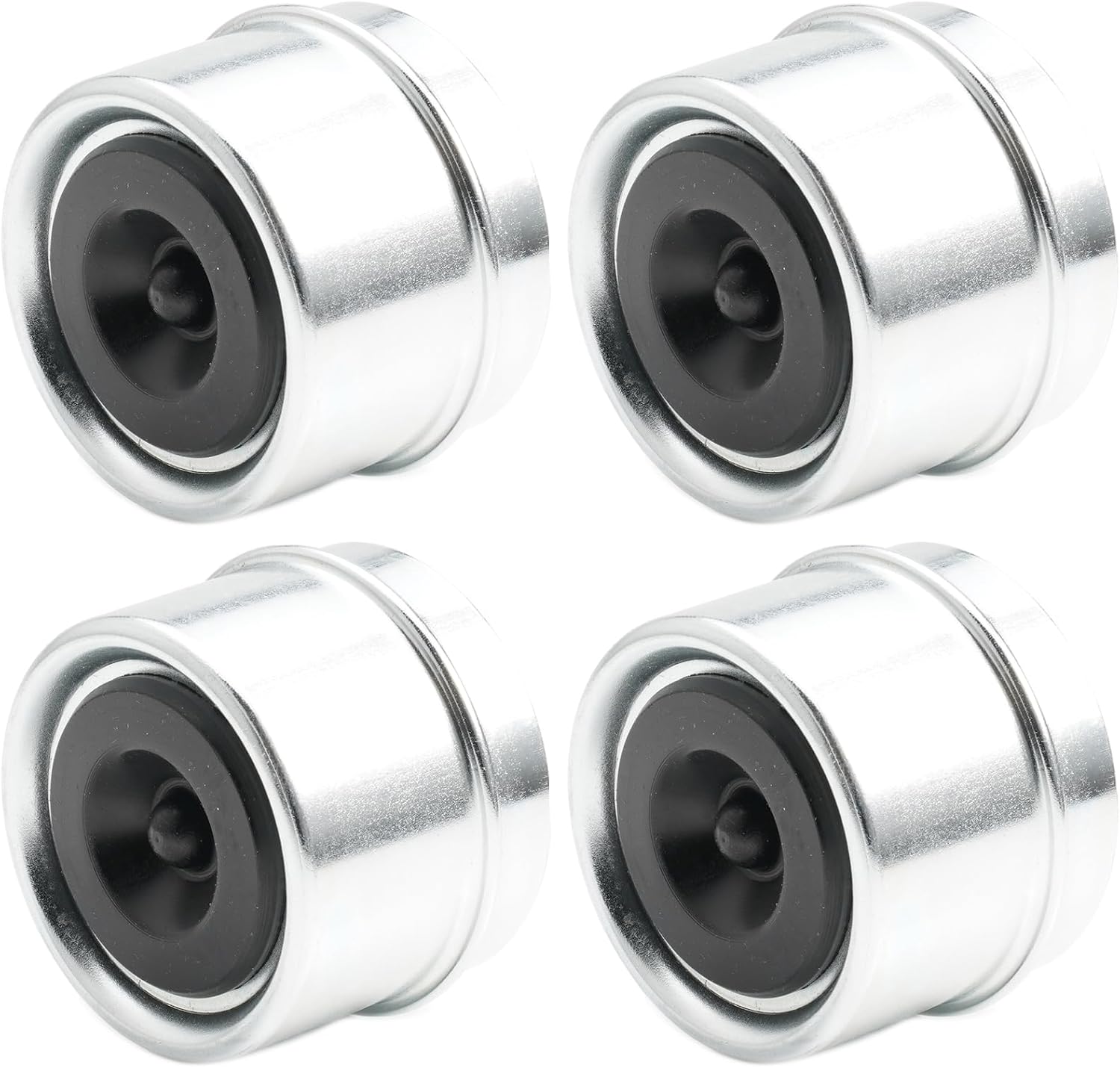 4PCS 1.98" Trailer Hub Cap,Trailer Axle Bearing Dust Cap Cup Grease Cover,Bolt Metal Trailer Axle Wheel Bearing and Hub Dust Caps for Most 2000 to 3500 Pound Axles Dexter