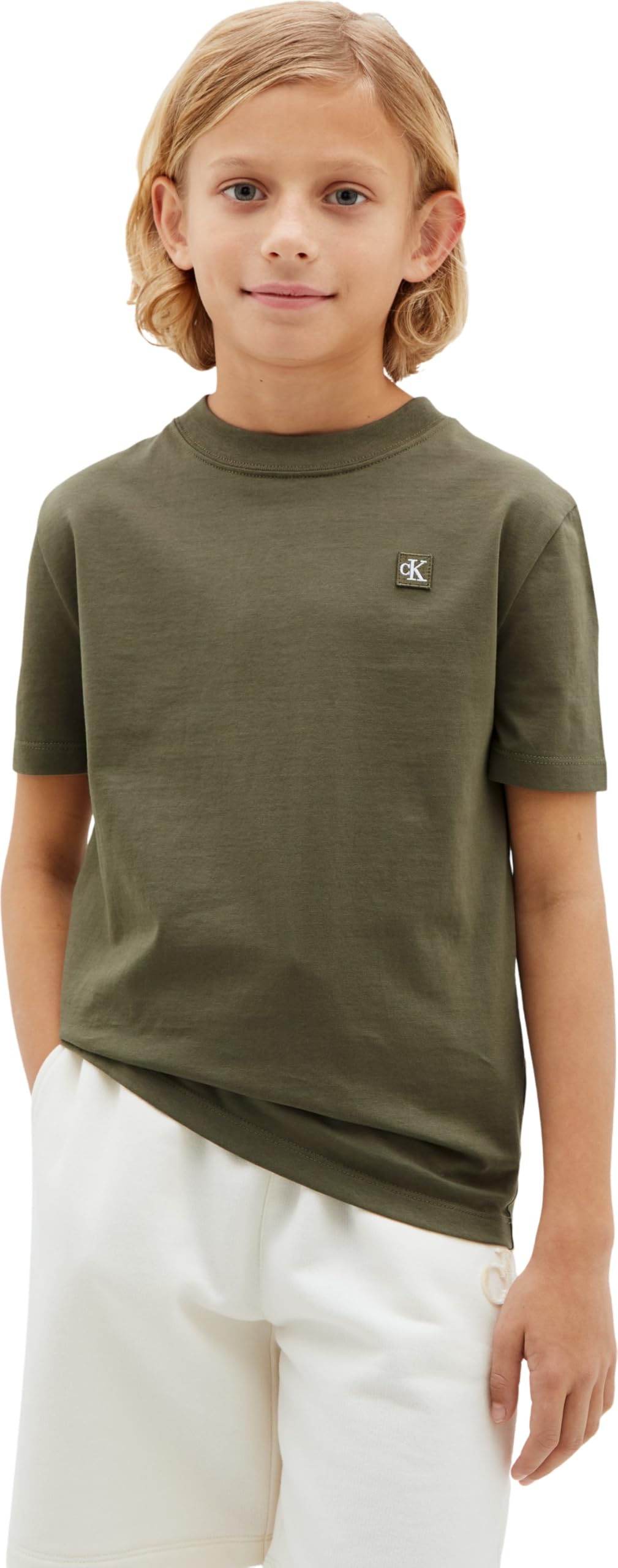 Calvin Klein Unisex Mini Badge Reg T-Shirt Lv1cktja27 S/S T-Shirt