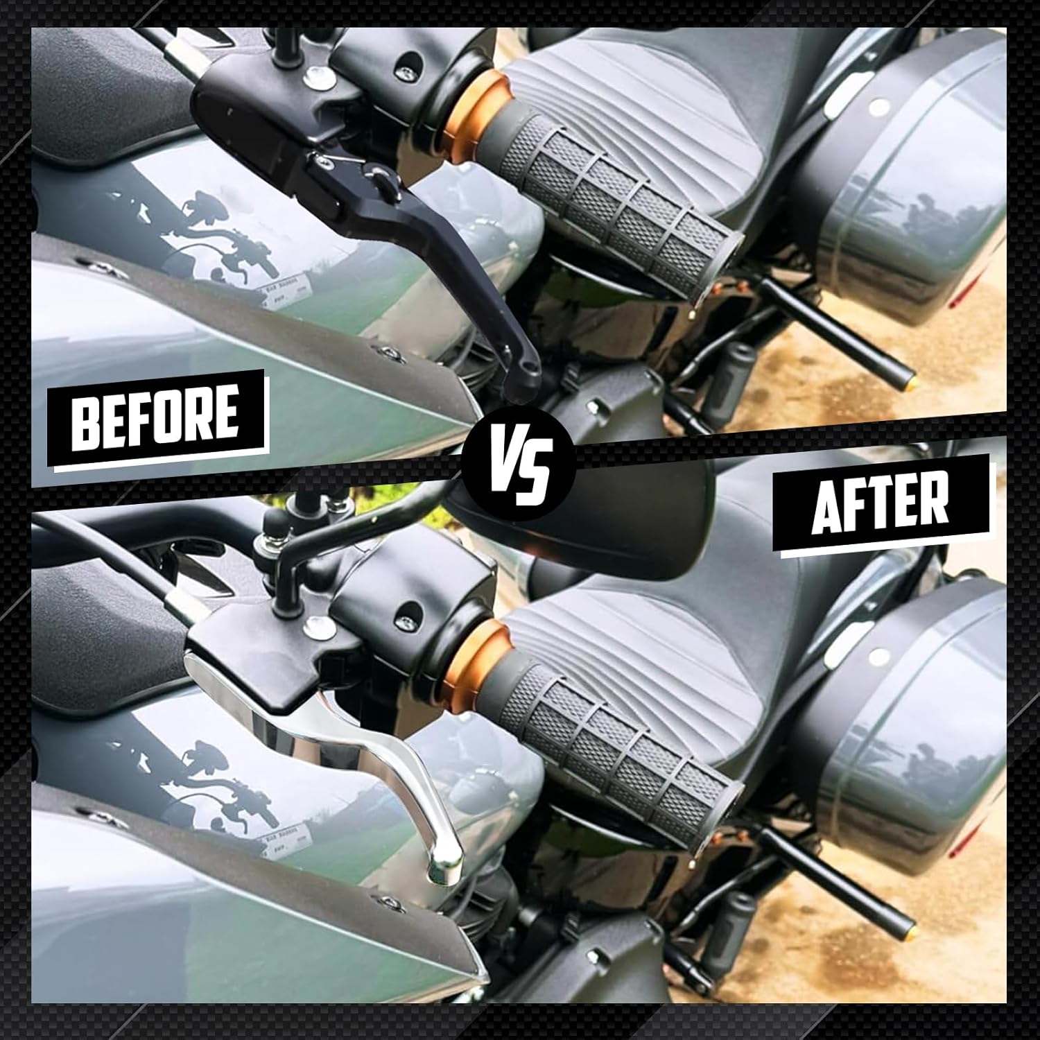 Brake Clutch Levers Hand Control Levers Kit Fit for Harley Softail Fat Boy Street Bob Breakout Low Rider Deluxe FLSB FLHC 2018-2024 (Chrome)