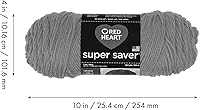 Vista 10 de Red Heart Super Saver - Hilo de salvia ligera, paquete de 3 unidades de 6.98 oz/7 onzas, acrílico, 4 medianos (peinado), 364 yardas, tejido/ganchillo