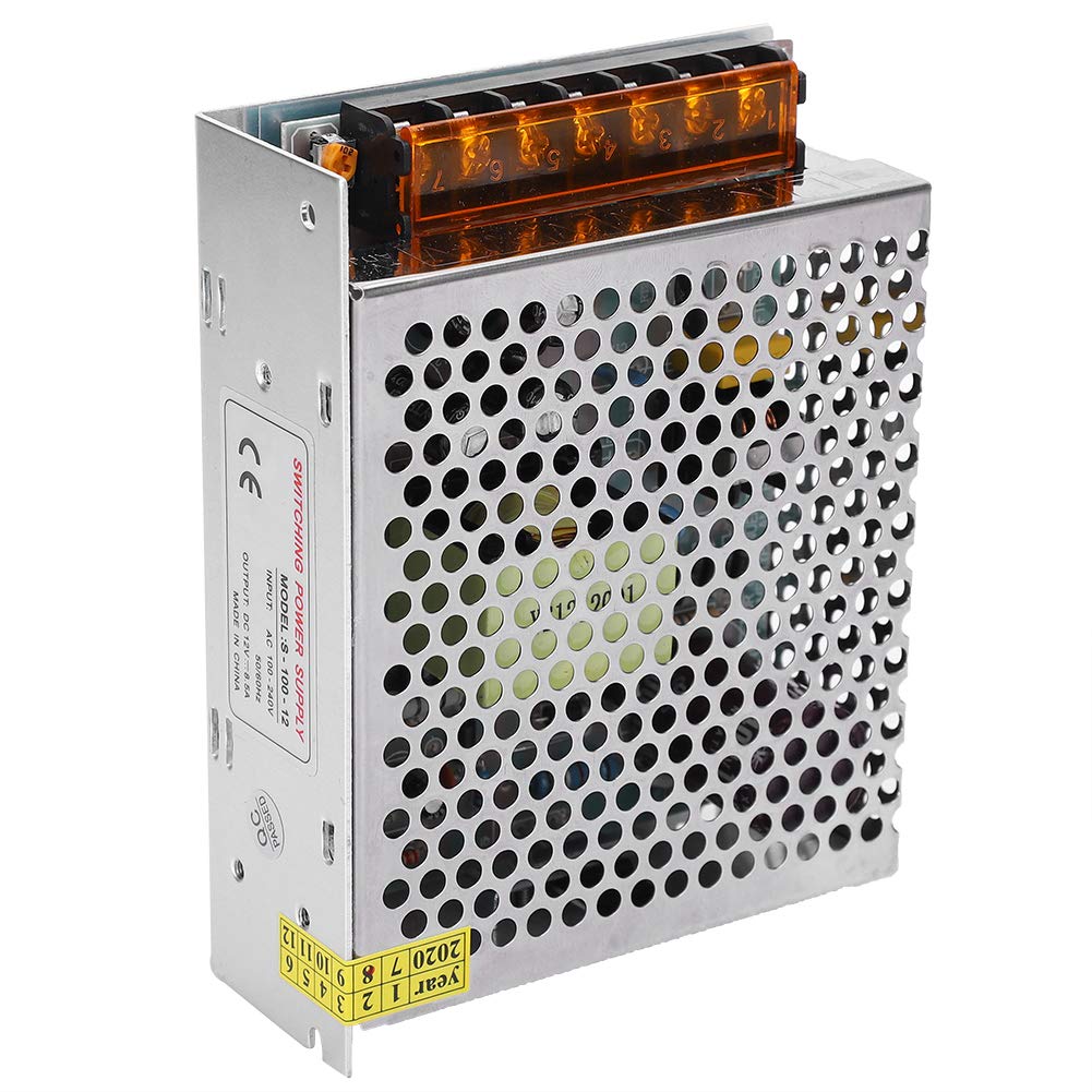 Adaptateur de Pilote D'alimentation de Commutateur, DC12V, Alliage D' aluminium, Barre Lumineuse D'écran LED, Imprimante 3D à Haut Rendement, Faible (S-36-12 (12V/3A/36W