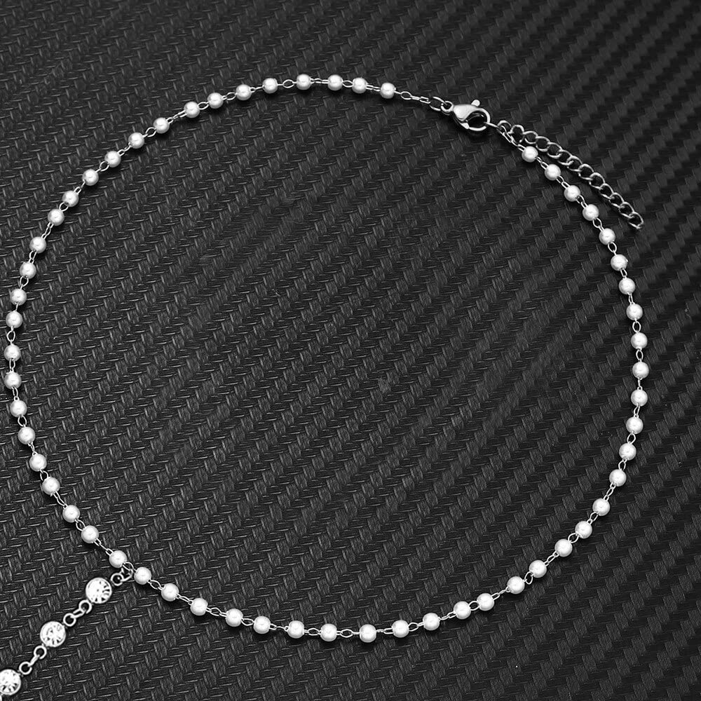 Cadenas para el cuerpo, cadena de cuerpo de cristal de acero inoxidable para mujer, cadena para la cintura del vientre, joyería Sexy para el cuerpo del Bikini