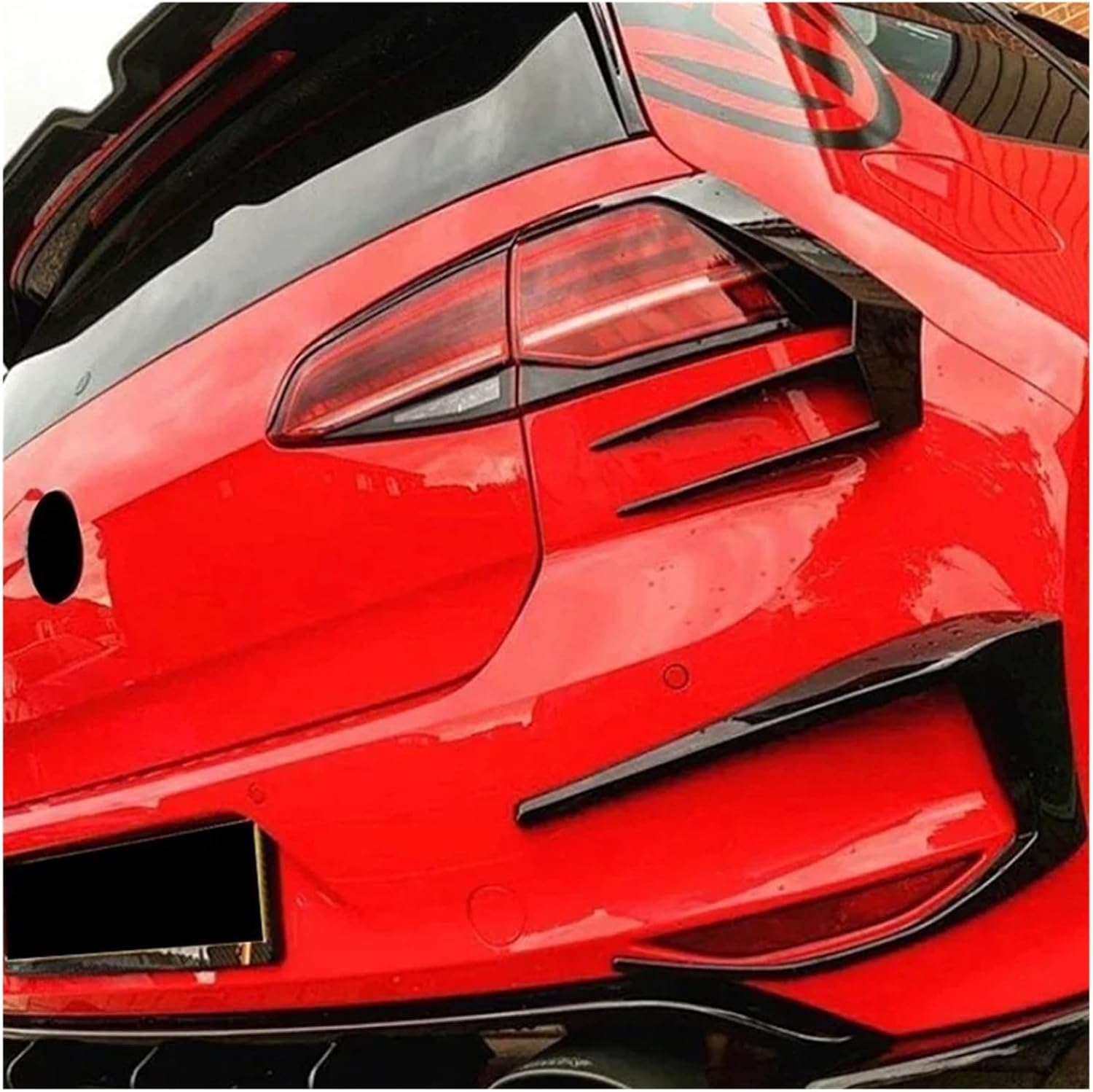 1Pair Car Trim Rear Lamp Cover Compatible For Golf 7 2012 2013 2014 2015 R400 Car Tail Light Covers Case Decoration Stickers