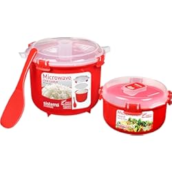 Olla De Presion Tupperware Precios Sistema microondas arrocera (2.6 l) y recipiente redondo para alimentos apto para microondas (915 ml) | Sin BPA