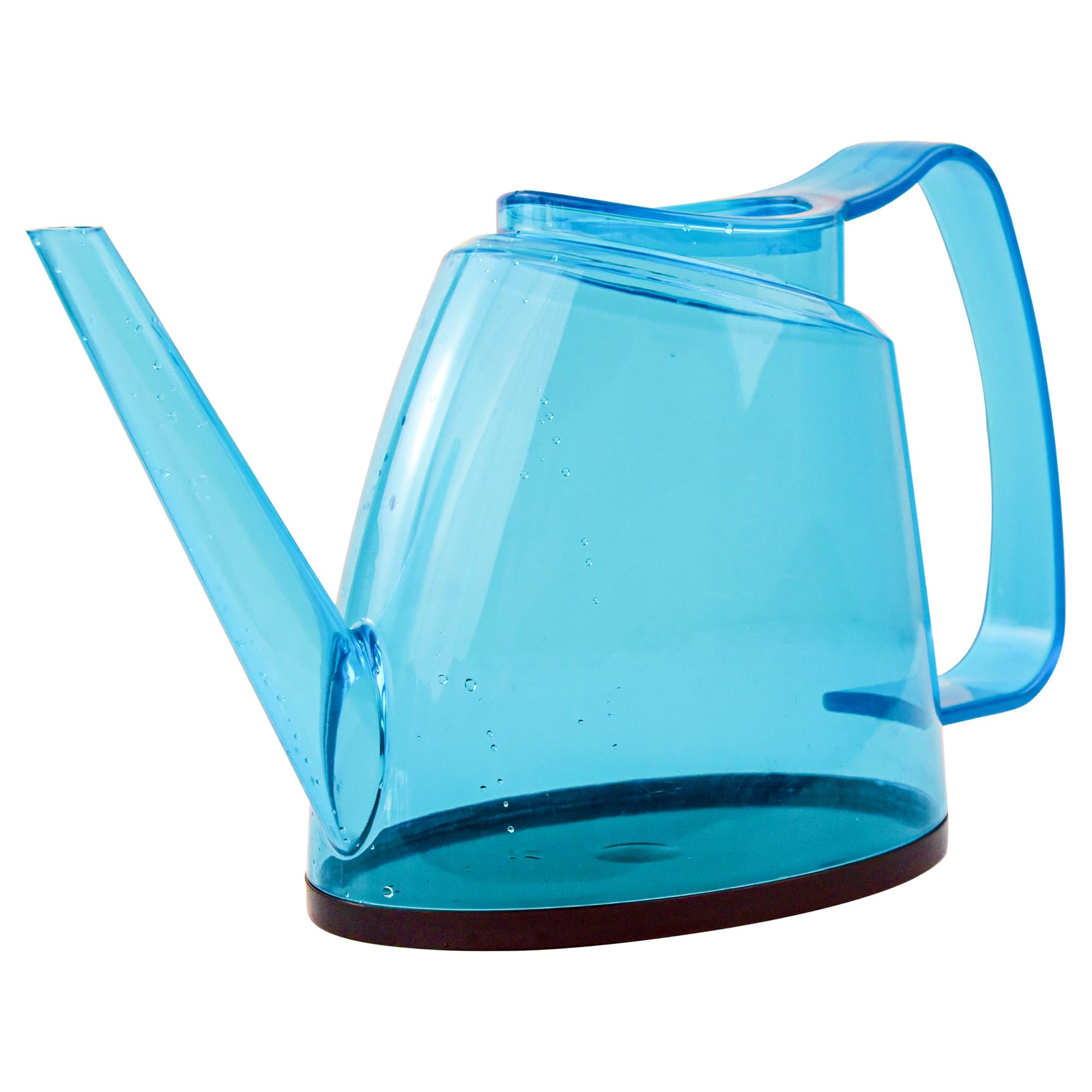 1.5L Plastic Blue Watering Can with Long Spout & Wide Oval Mouth, Comfort Grip, Indoor Outdoor Plant Watering Pot for Garden Flowers & Houseplants