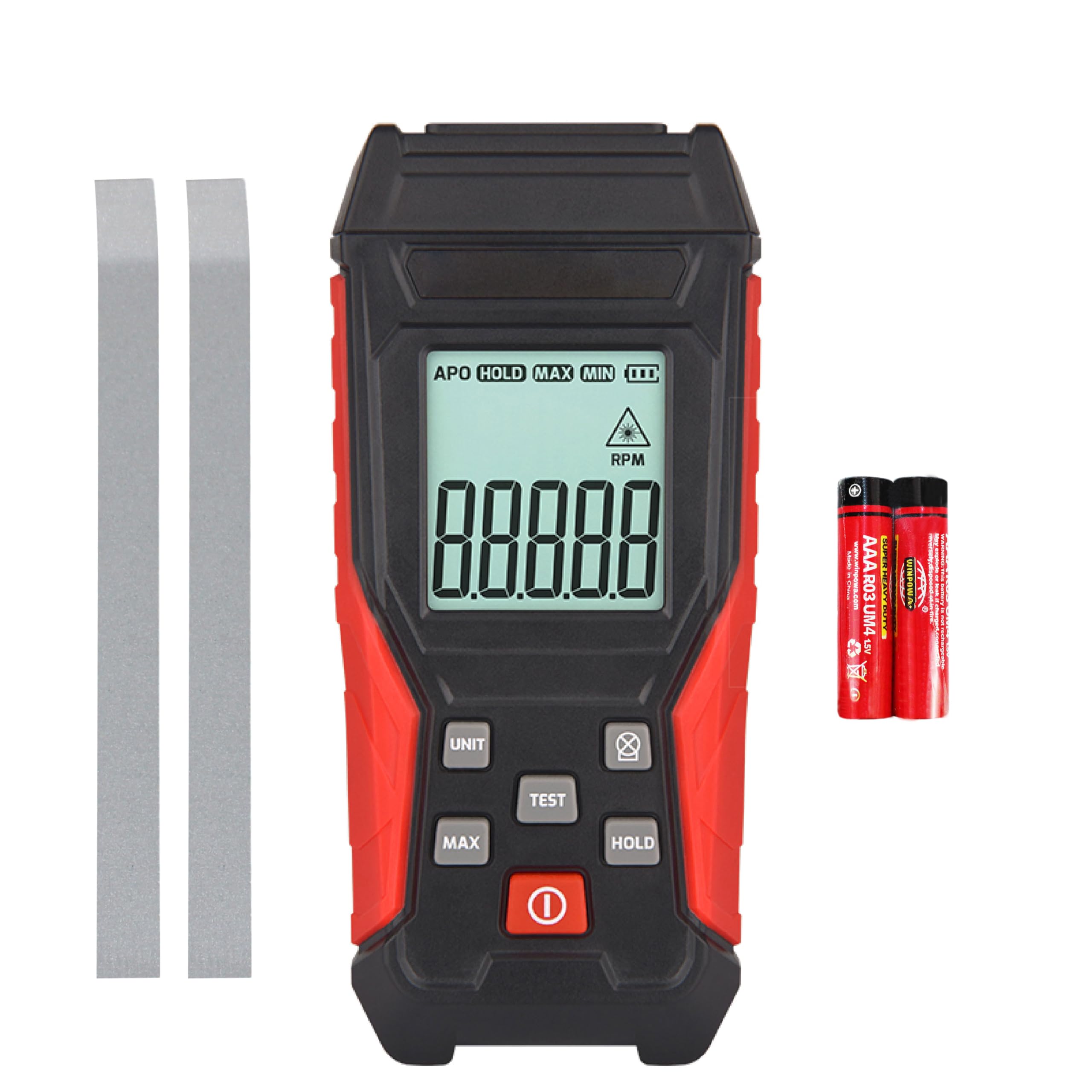 HFS(R) Digital Tachometer Non-Contact RPM Tach Laser Photo Sensor 3~100000RPM Accuracy RPM Gauge Marker-image-19