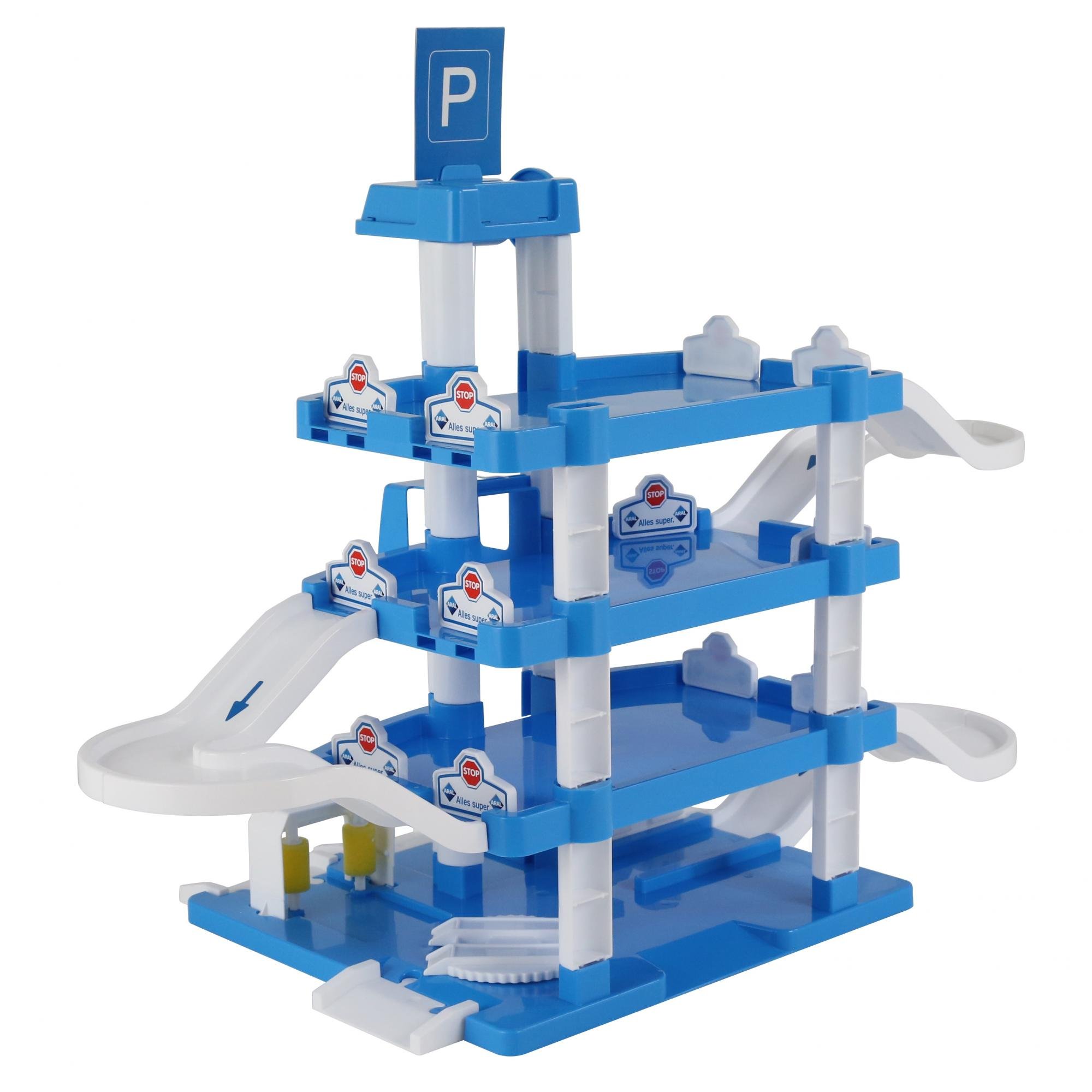 Wader Quality Toys 46086 Parkgarage 4 Ebenen ARAL