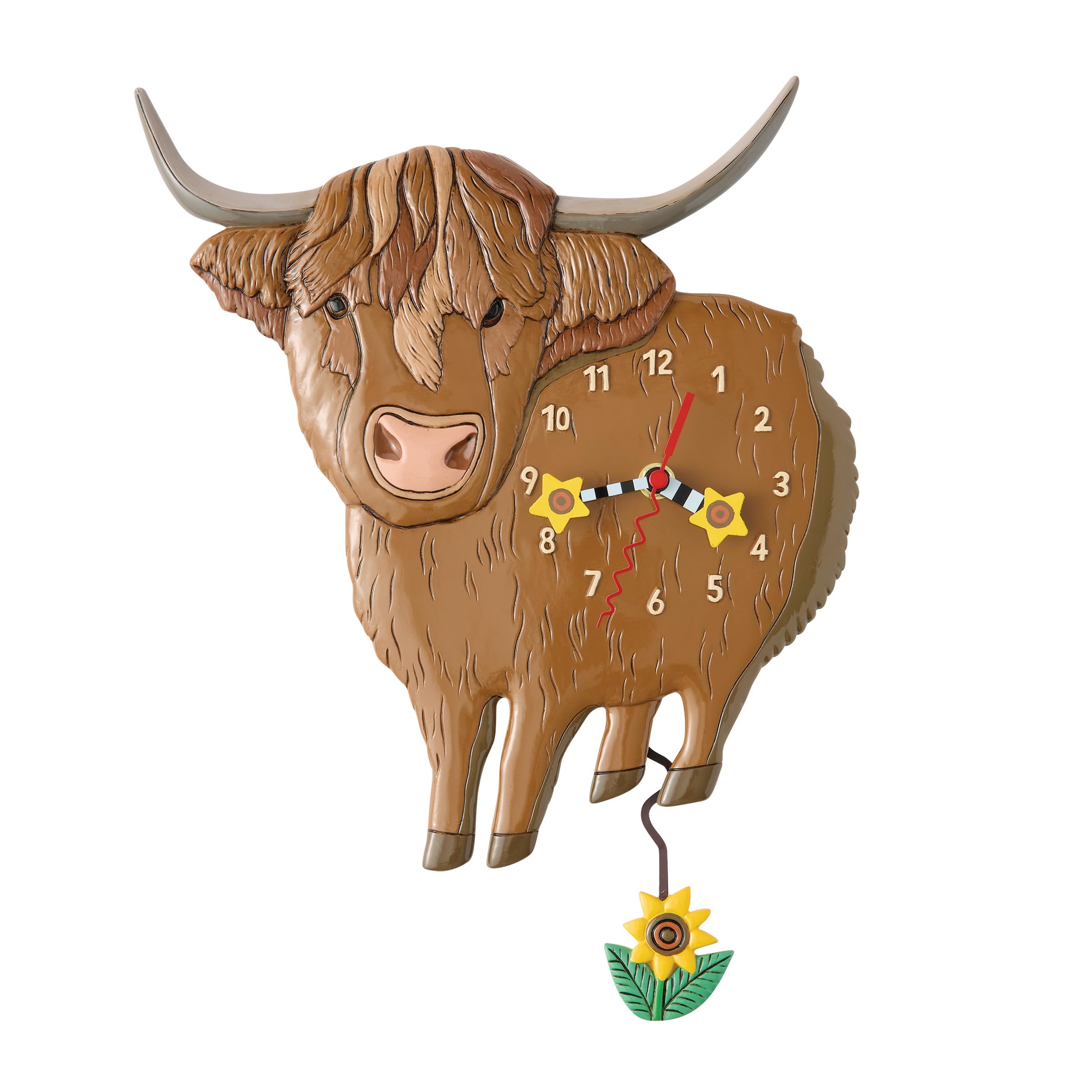 Amazon.com: Enesco Allen Designs Highland Cow Sunny Moo Battery