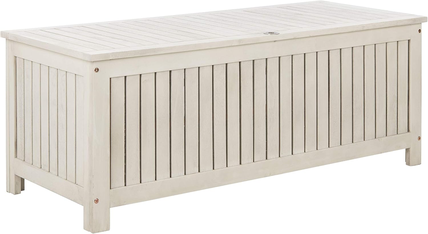 Safavieh Outdoor Abri White Wash Cushion Storage Box