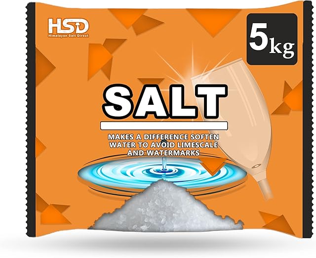 dishwasher salt 5kg, powerful dishwasher salt, softener salt, for laundry kitchen dishwashing, compatible to all salt for dishwasher, premium food grade 100% genuine dish washer salt, British salt (1)
