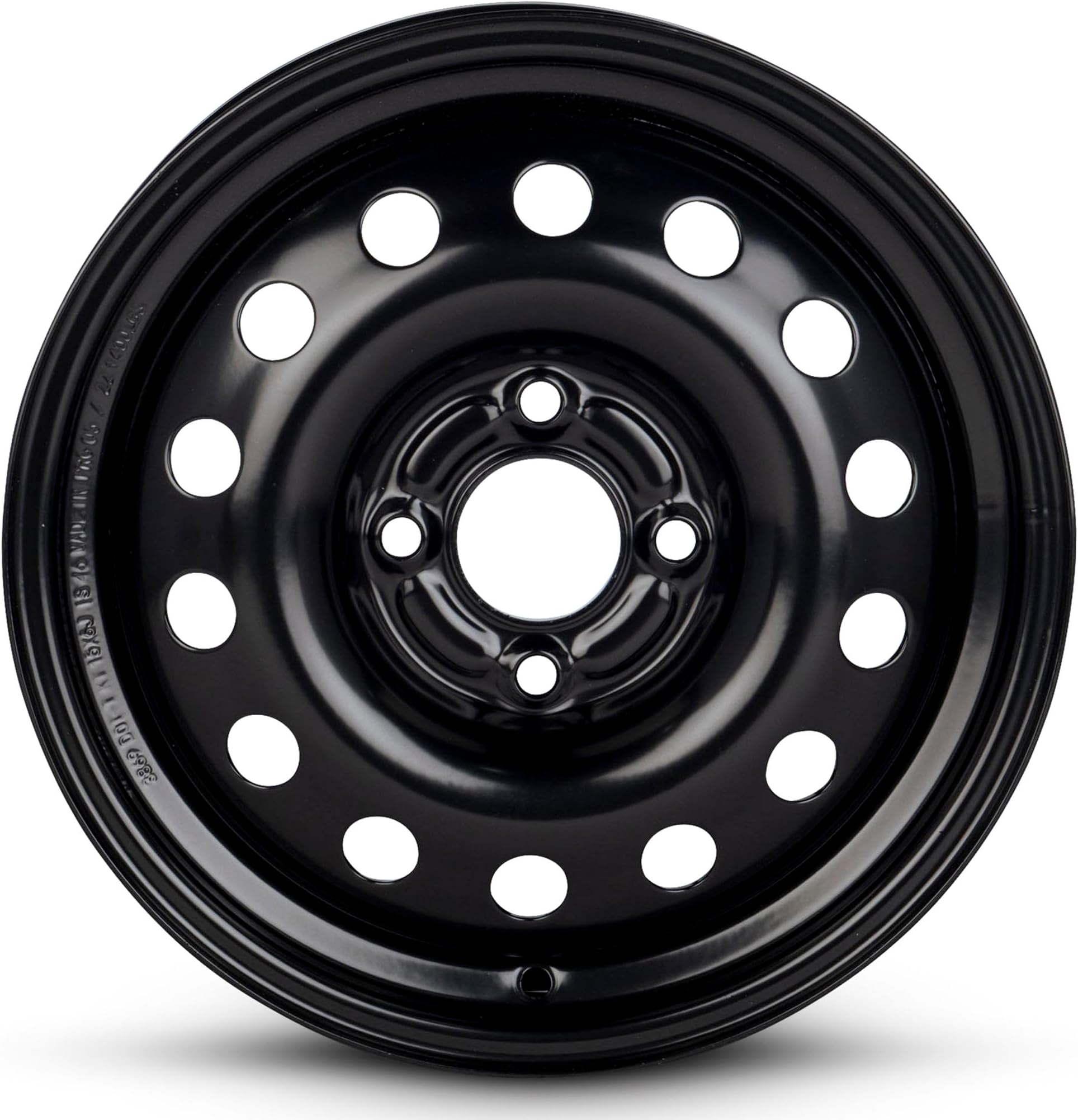For 2011-2019 Ford Fiesta 15 Inch Painted Black Rim - OE Direct Replacement - Road Ready Car Wheel
