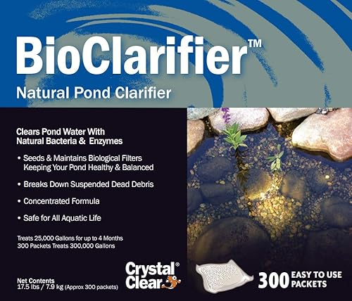 Miniatura 3 de CrystalClear BioClarifier - Clarificador y limpiador de jardín pequeño para estanques y agua, tratamiento beneficioso para microbios de agua
