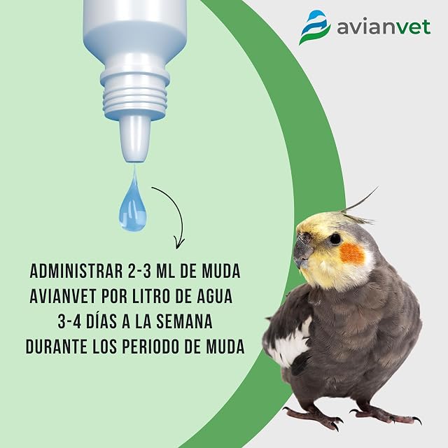 Foto 2 de 4 de AVIANVET Muda - Suplemento Alimenticio para Pájaros en Época de Muda y Cambio de Plumaje 15 ml