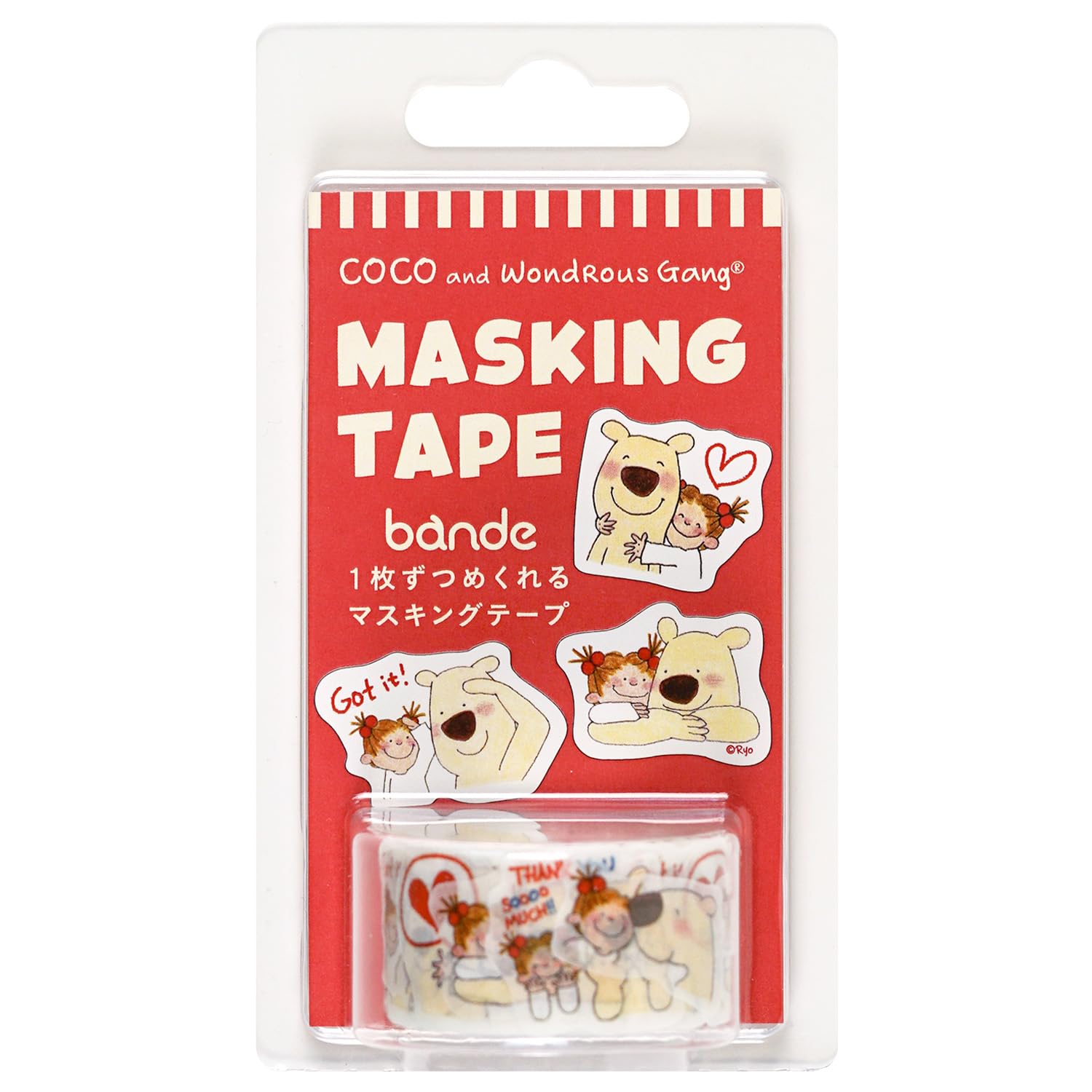 テープ・マスキングテープ Coco Amazon | ココちゃん グリーティングライフ マスキングテープ