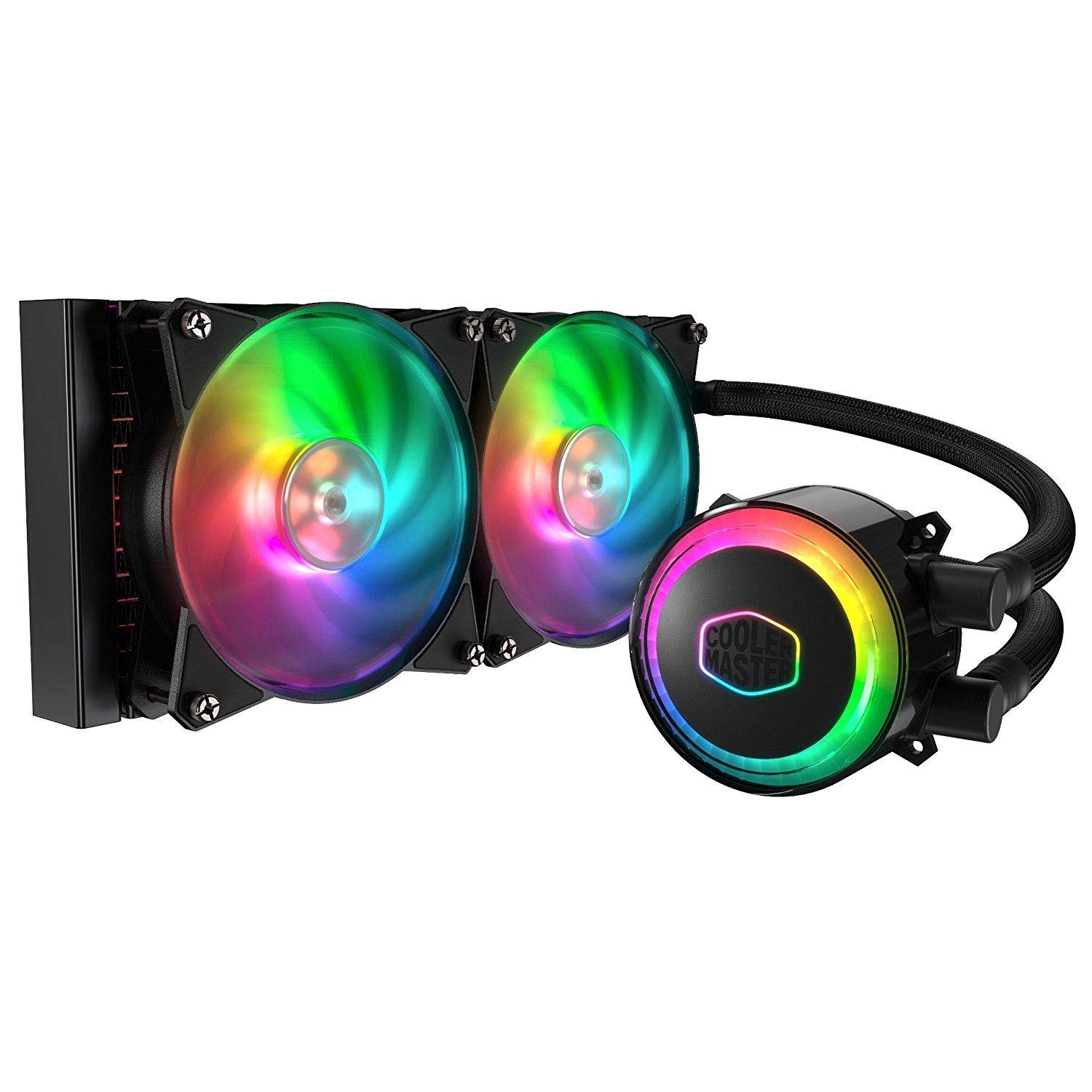 Cooler MasterMasterLiquid ML240R Addressable RGB All-in-one CPU Liquid Cooler Dual Chamber INTEL/AMD Support Cooling (MLX-D24M-A20PC-R1)