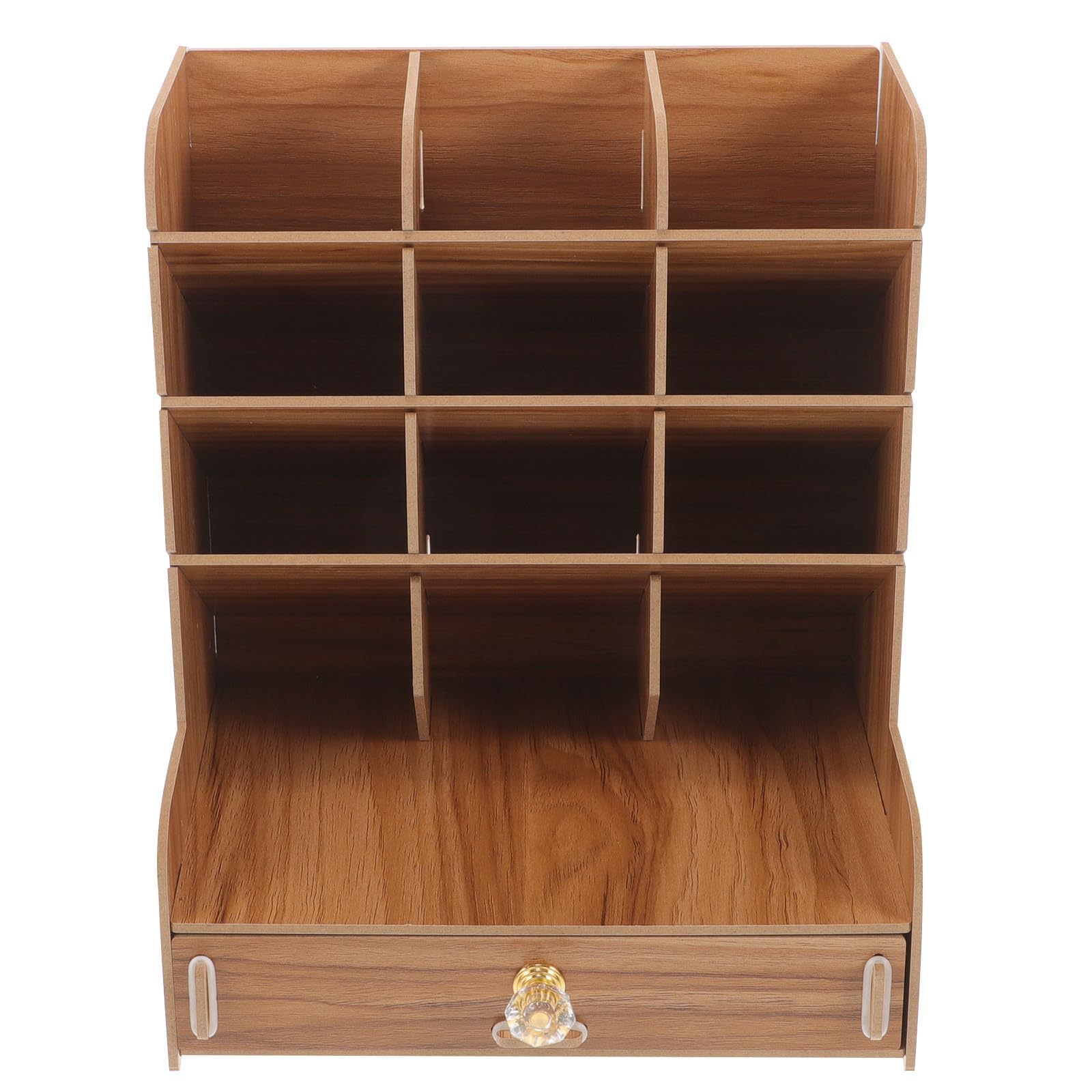 ABOOFAN Caja Organizadora de Papelería de Madera Resistente y Fácil de Limpiar para Escritorio, Soporte Multiusos para Bolígrafos y Accesorios de Oficina