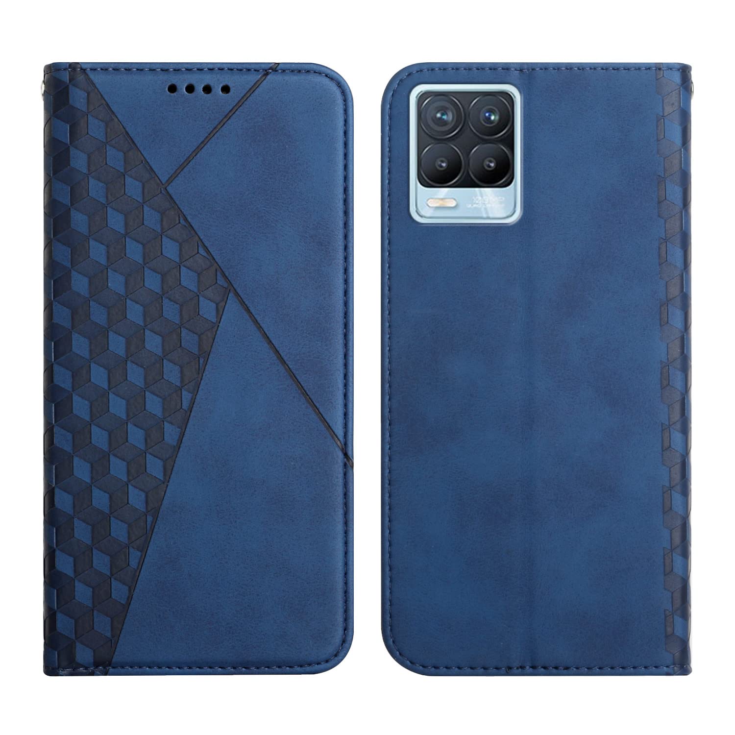 Stylische PU-Leder-Hülle Fürs Oppo Realme 8 5G – Mit Kartenslots, Kickstand & Rundumschutz