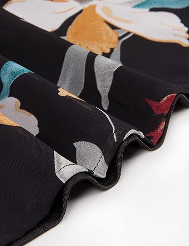 Miniatura 10 de Timeson - Camiseta de gasa sin mangas, blusa tipo túnica informal de doble capa para mujer