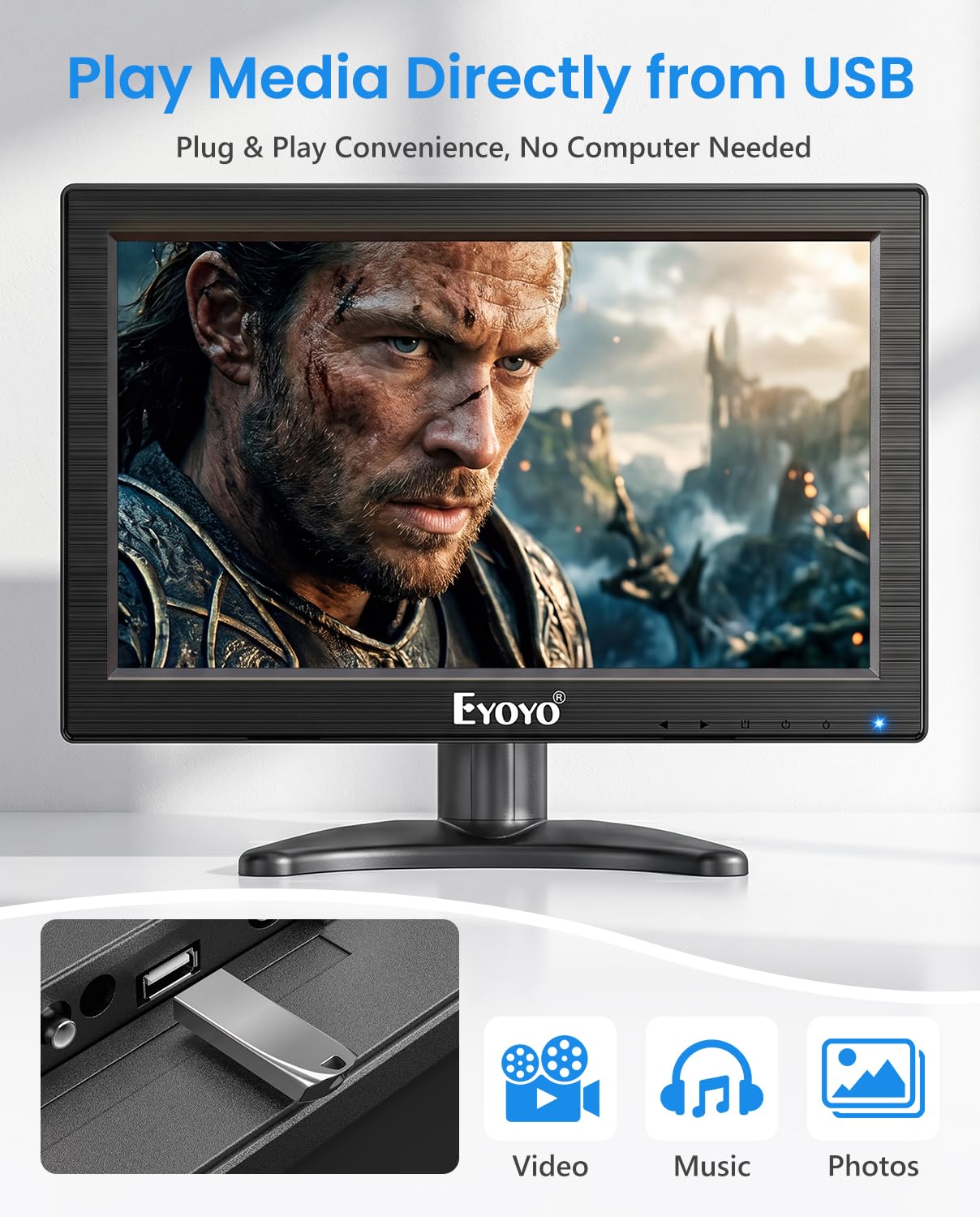 Eyoyo 12インチ　ポータブル小型モニター Amazon.co.jp: Eyoyo 小型モニター HDMI - 12インチ ミニセカンダリ