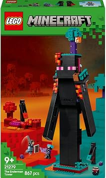 LEGO Minecraft Enderman Tower 21279 - Creative Toy Making Set with Minecraft Themed Tower for Kids 9 Years and Over Who Love Video Games, Birthday Gift (867 Pieces)