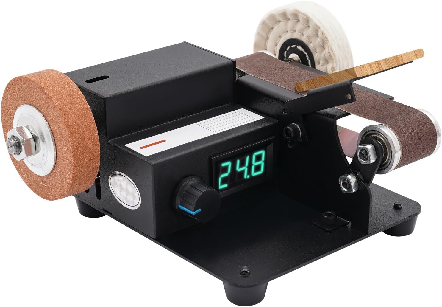 Infinitely Adjustable Speed Mini Desktop Belt Sander