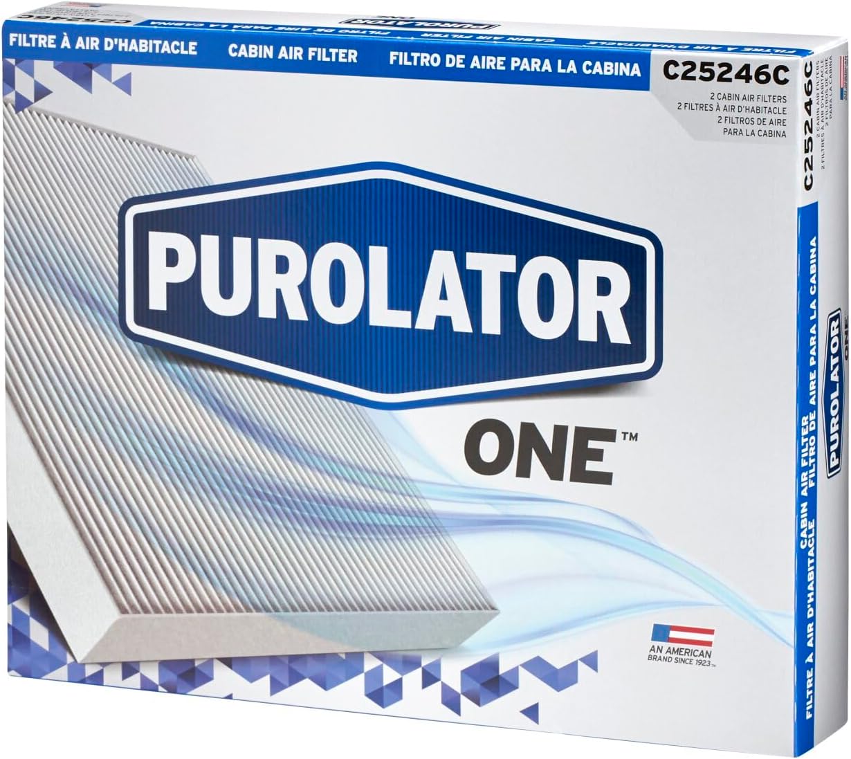 Purolator C25246C PurolatorONE Advanced Cabin Air Filter Compatible With Select Pontiac, Chevrolet, Buick, Oldsmobile, Saturn