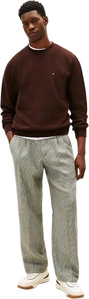 Tommy Hilfiger Adaptive ESS Seasonal Fleece Crewneck Mw0mw40000 Sudadera sin Botones Hombre (Pack de 1) - 4