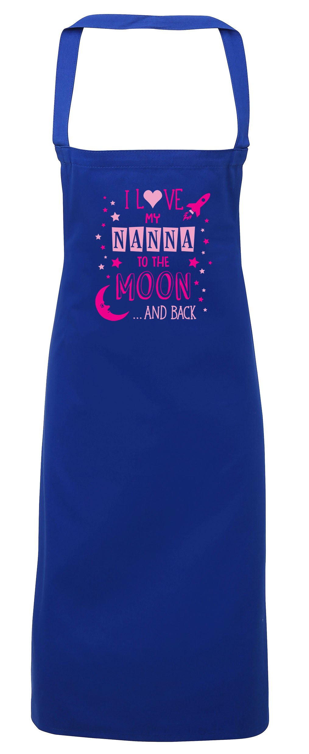 Hippowarehouse I Love My Nanna to the Moon and Back (Pink) Apron kitchen cooking painting DIY onesize adult