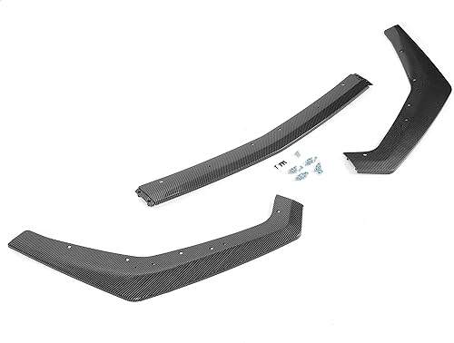 Miniatura 8 de KUAFU 3 piezas de alerón para parachoques delantero compatibles con el modelo Ford Mustang GT 2018-2023, kit de cuerpo de difusor de aire de fibra