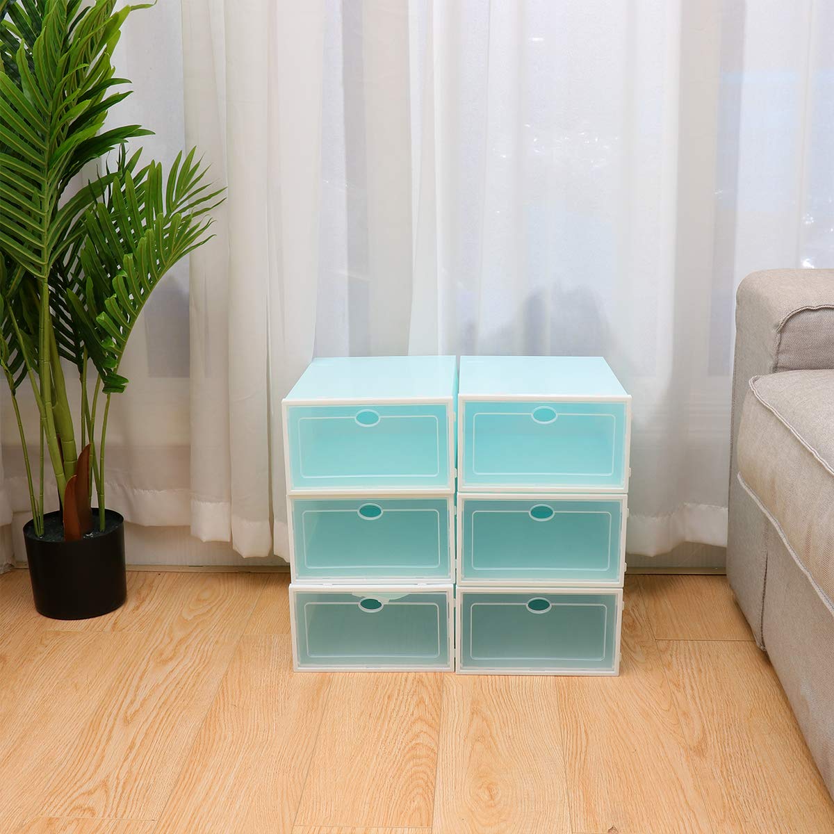 Cabilock 6pcs Box Wardrobe at Home Men and Women