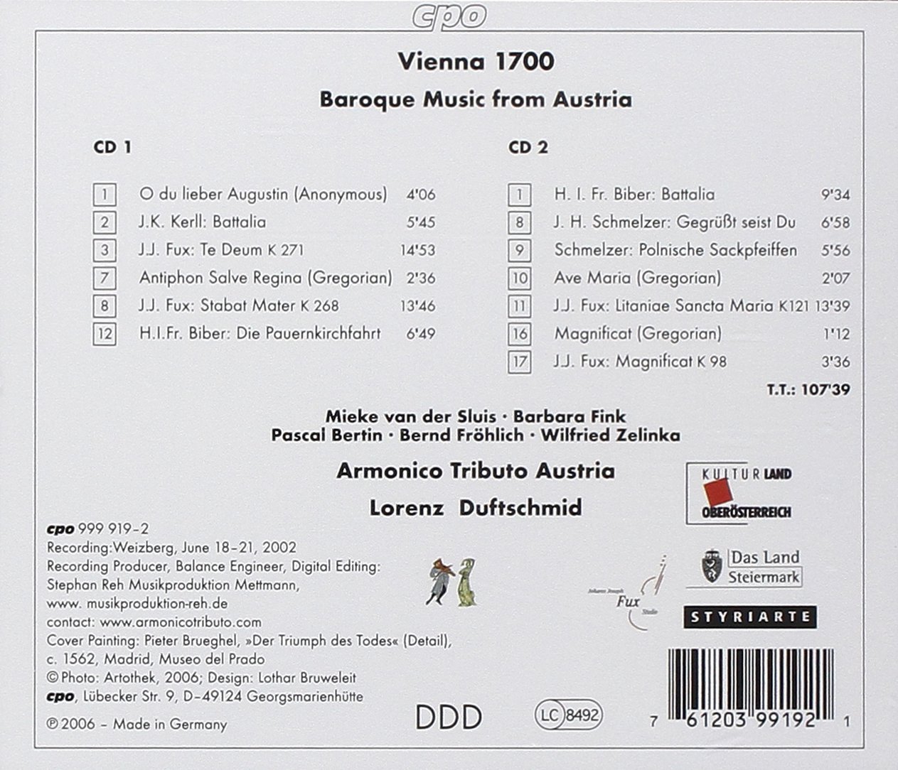 Musica Barocca Austriaca - Vienna 1700