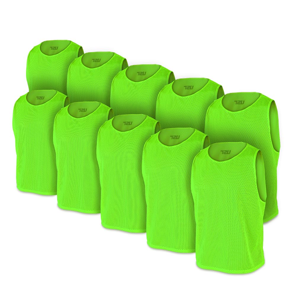 USR Antrenman Yeleği Fileli Yeşil Küçük Boy - Bib 10 lu Paket