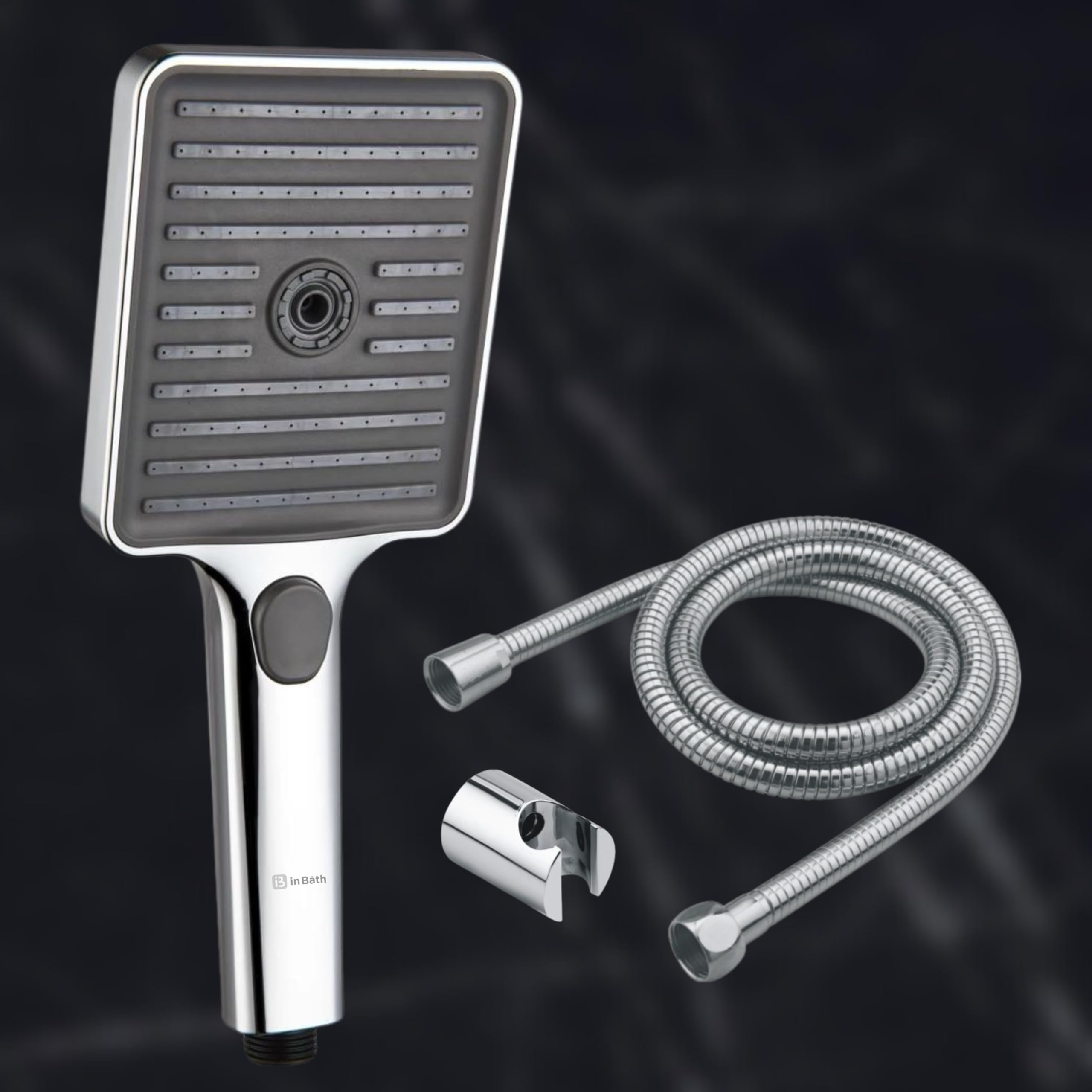 InBath Handheld Shower (ABS) for Bathroom|ABS Bathroom Hand Shower with 1.5 mtr Stainless Steel Flexible Hose Pipe and Wall Hook| Chrome Finish| Multi Flow|TSH-6080| (B0BTSBMR8M) Amazon Price History, Amazon Price Tracker
