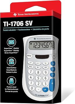 Texas Instruments TI-1706 SV Standard Function Calculator