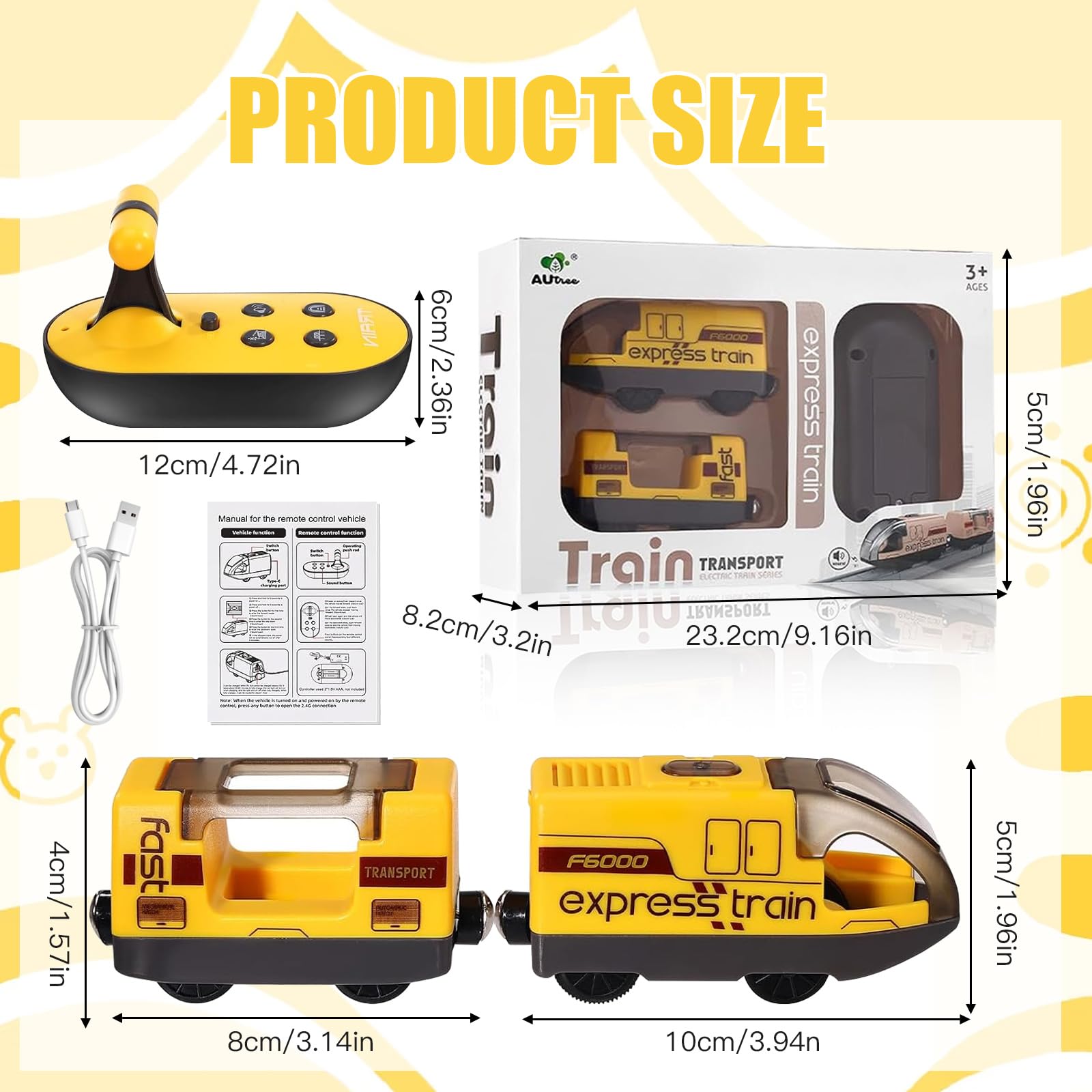 MeYuxg Railway Children's Electric Train Toy with Sound Effects, Railway Electric Locomotive - Image 2