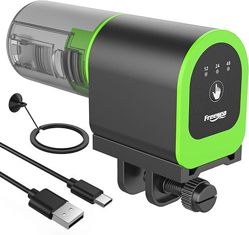 Miniatura 35 de FREESEA Alimentador automático de peces para acuario: dispensador automático de alimentos para peces con temporizador para tanques pequeños Betta