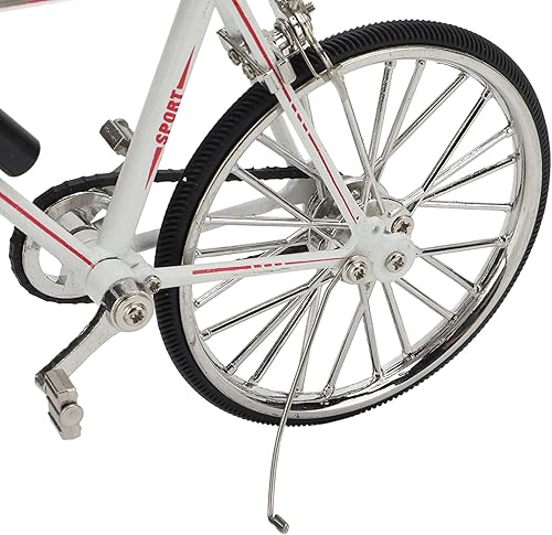 Miniatura 7 de Pssopp Modelo de bicicleta de juguete de montaña, modelo de bicicleta de metal, mini adorno de escritorio, 4.5 x 7.7 pulgadas